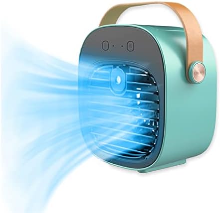 Ventilateur de climatiseur portable, ventilateur de climatiseur par évaporation MiNi USB, ventilateur de bureau personnel rechargeable sans fil 10 000 mAh, silencieux à 3 vitesses pour bureau, salon, chambre à coucher, voiture et activités de plein air (bleu)
 Avis, Fiche Technique et Prix au Maroc