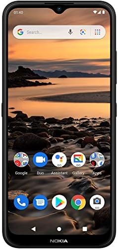 Nokia 1.4 | Android 10 (Go Edition) | Unlocked Smartphone | 2-Day Battery | Dual SIM | US Version| 2/32GB | 6.51-Inch Screen | Charcoal Fiche Technique et Prix au Maroc
