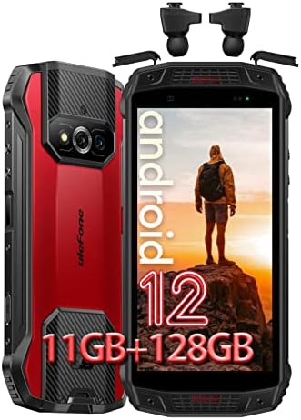 Smartphone robuste Ulefone, téléphone robuste Armor 15, écouteurs TWS intégrés, 11 Go + 128 Go, 6600 mAh, Android 12, objectif grand angle 13 MP, caméra frontale 16 MP, NFC, sans casque, déverrouillage facial + identification par empreinte digitale, rouge
 Fiche Technique et Prix au Maroc