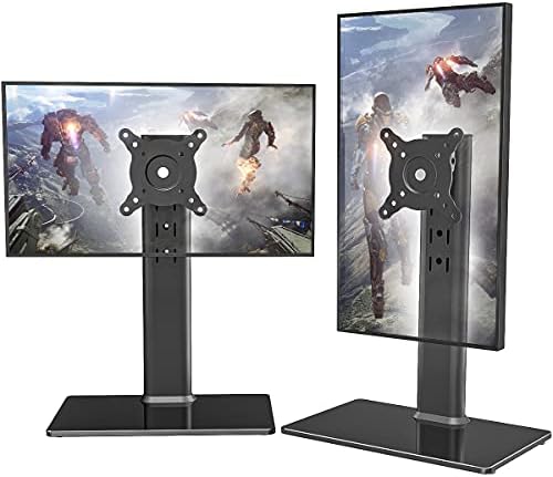 Lot de 2 supports de bureau autoportants pour écran d'ordinateur LCD unique pour écran de 13 pouces à 32 pouces avec pivot, hauteur réglable, rotation, peut contenir un (1) écran jusqu'à 77 lb (HT05B-201)
 Fiche Technique et Prix au Maroc