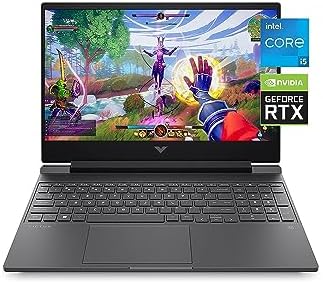 Ordinateur portable de jeu Victus by HP 15, NVIDIA GeForce RTX 3050, Intel Core i5-12500H de 12e génération, 8 Go de RAM, 512 Go SSD, écran Full HD, Windows 11 Famille, clavier rétroéclairé, thermiques améliorés (15-fa0025nr, 2022)
 Fiche Technique et Prix au Maroc