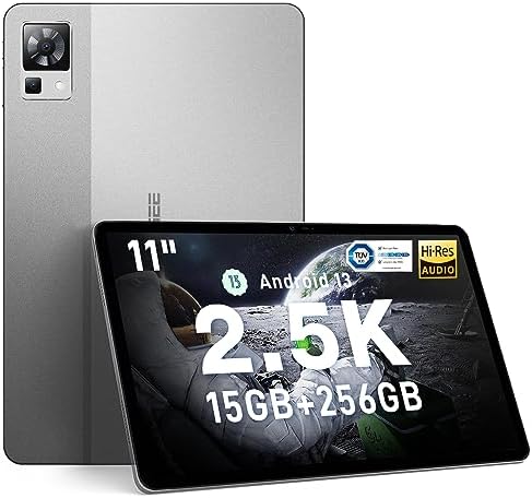 Tablette DOOGEE T30 PRO, 11'' 2,5K Android 13, tablette de jeu Octa-Core 15 Go + 256 Go, 8580 mAh, haut-parleurs quad haute résolution, appareil photo 20 MP, Helio G99, TÜV Low Bluelight, écran partagé – Bluetooth et Wi-Fi
 Fiche Technique et Prix au Maroc