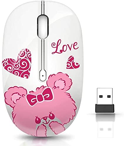 JUHOO Souris sans fil avec nano-récepteur pour PC, ordinateur portable, ordinateur portable, MacBook, moins de bruit, souris optique mobile portable (ours).
Avis,  Fiche Technique et Prix au Maroc