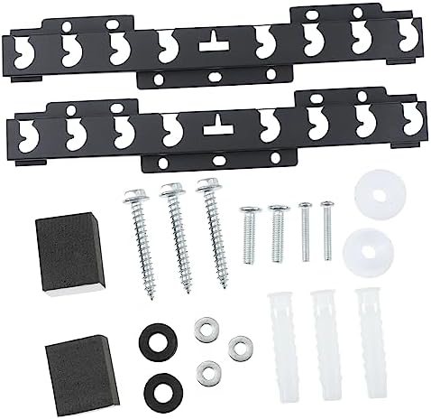 UKCOCO 2 Sets Monitor Hanger Wall Mount Tv Bracket Wall Mount for Tv Universal Tv Stand Stainless Steel Tv Mount 32 Inch Tv Wall Mount No Gap Wall Mount Tv Wall Hanging Support Adjustable Fiche Technique et Prix au Maroc