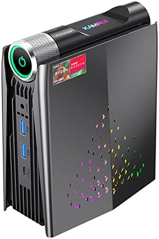 [Gaming PC] KAMRUI Mini PC AMD Ryzen 5 5600U jusqu'à 4,2 GHz, Windows 11 Pro 16 Go de RAM 512 Go SSD Petit ordinateur, Radeon Vega 7 Micro Desktop PERF réglable, lumière RVB, capacité de mise à niveau, 4K HDMI DP Type-C
 Fiche Technique et Prix au Maroc