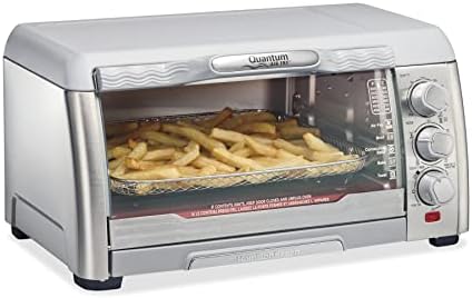 Hamilton Beach Quantum Grille-pain et friteuse à air avec grande capacité, convient pour 6 tranches ou pizza de 30,5 cm, 5 fonctions pour convection, cuisson, gril, acier inoxydable (31350)
 Avis, Fiche Technique et Prix au Maroc