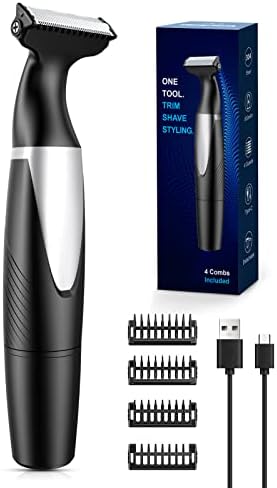 Glangeh Tondeuse Barbe Homme, Lames de Sécurité Double Face en Forme de R, Tondeuse Cheveux Hommes avec 4 Peignes, Tondeuse Corps Homme pour Visage, Kit Toilettage Rechargeble et Portable
 Avis, Fiche Technique et Prix au Maroc