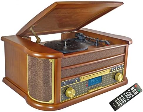 Inovalley Chaîne HiFi RETRO29-E Vinyle Style rétro Bluetooth, CD, K7 Audio, FM, USB + télécommande
 Avis, Fiche Technique et Prix au Maroc