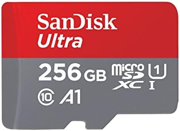 Carte mémoire SanDisk Ultra microSDXC UHS-I 256 Go avec adaptateur - 100 Mo/s, C10, U1, Full HD, A1, carte Micro SD - SDSQUAR-256G-GN6MA
 Fiche Technique et Prix au Maroc