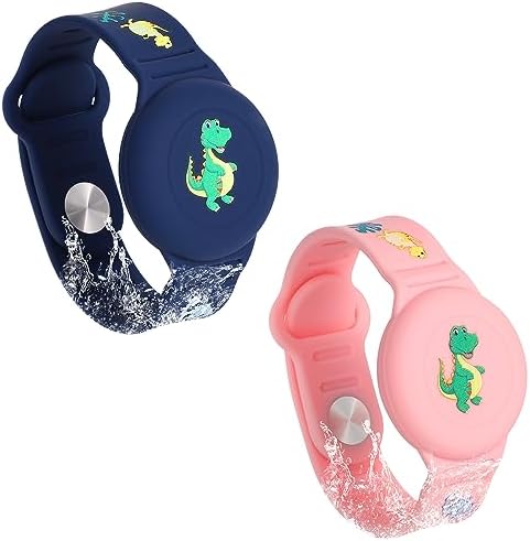 SAVITA 2pcs Bracelet Enfant pour AirTag, Motif de Dessin Animé de Dinosaure Bracelet pour Airtag Enfant Bracelet pour Airtag Anti Perte pour Support pour Cacher le Traqueur GPS (Bleu Nuit, Rose)
 Avis, Fiche Technique et Prix au Maroc