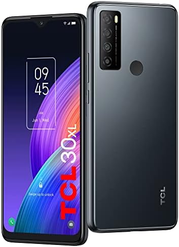 Téléphone portable débloqué TCL 30XL, écran 6,82 pouces, appareil photo 50 MP, smartphone Android 12 LTE 4G, 6 Go de RAM 64 Go de ROM, version américaine, brume nocturne
 Fiche Technique et Prix au Maroc