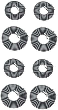 Hoement Lot de 8 lacets élastiques pour chaise inclinable noire, cordons de réparation pour chaise longue, patio, chaise inclinable, cordon de réparation, corde élastique, corde en caoutchouc, corde de chaise, pont en corde en caoutchouc
 Fiche Technique et Prix au Maroc