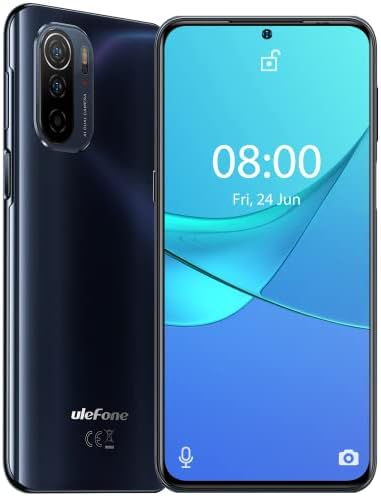 Ulefone Note 13P Téléphones portables débloqués NFC, 4 Go + 64 Go Extension 128 Go, 6,5" FHD+, caméra arrière principale 20 MP, 5180 mAh, Android 11 Octa-core, double smartphone débloqué 4G, T-Mobile, noir
 Fiche Technique et Prix au Maroc