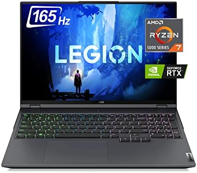 Ordinateur portable de jeu Lenovo Legion 5 Pro 16 po WQXGA 2K IPS 165 Hz, AMD 8 cœurs Ryzen 7-5800H (Beat i9-10885H), GeForce RTX 3070 8 Go, clavier rétroéclairé RVB, Wi-Fi 6, Windows 11 (32 Go de RAM | 1 To PCIe SSD)
 Fiche Technique et Prix au Maroc