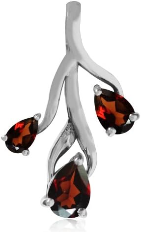 Argent frappé 1,68 ct.  Pendentif feuille en argent sterling 925 avec grenat naturel à 3 pierres
Avis,  Fiche Technique et Prix au Maroc