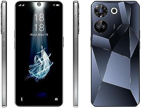 Echoamo Téléphones portables débloqués 5G, téléphone portable double SIM 6G + 128 Go, smartphone U20 débloqué avec stylet, écran goutte d'eau de 7,3 pouces, téléphone Android 48 + 108 MP, 7300 mAh, verrouillage par empreinte digitale et identification faciale (noir)
 Fiche Technique et Prix au Maroc