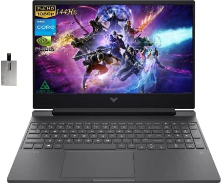 Ordinateur portable de jeu HP 2022 Victus 15,6 po FHD 144 Hz, Intel 12e Core i5-12450H, 16 Go de RAM, SSD PCIe 1 To, carte graphique NVIDIA GeForce GTX 1650, clavier rétroéclairé, Win 11 Pro, argent mica, carte USB Snowbell 32 Go
 Fiche Technique et Prix au Maroc