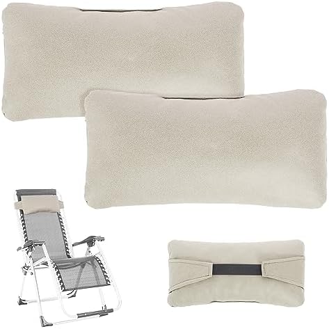 AkiiGer Oreiller de remplacement pour chaise Zero Gravity, coussin de tête amovible générique pour chaise longue inclinable, avec bande élastique, rembourrage plus doux et plus élastique et tissu de surface plus lisse, beige
Avis,  Fiche Technique et Prix au Maroc