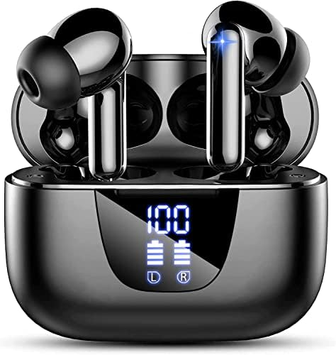 Vtkp Ecouteurs Bluetooth sans Fil, Oreillettes Bluetooth 5.3 avec HiFi Stéréo E 2 Réduction De Bruit Mic, Casque avec Écran LCD 30h Durée De Lecture, IP7 Etanche Sport Écouteur iOS Android
 Avis, Fiche Technique et Prix au Maroc