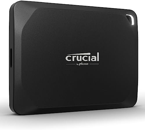 SSD portable Crucial X10 Pro 4 To - Jusqu'à 2 100 Mo/s en lecture, 2 000 Mo/s en écriture - Résistant à l'eau et à la poussière, PC et Mac, avec offre Mylio Photos+ - Disque SSD externe USB 3.2 - CT4000X10PROSSD902
 Fiche Technique et Prix au Maroc