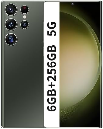 Téléphones portables débloqués 4G, smartphone double SIM 6G + 256 Go, téléphone portable débloqué C23 avec écran goutte d'eau de 7,3 pouces, téléphone Android 48 + 108 MP |  8000 mAh |  Verrouillage d'empreintes digitales et identification faciale |  Version américaine (verte)
 Fiche Technique et Prix au Maroc