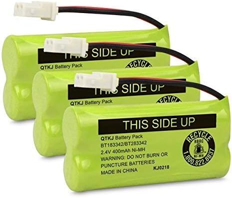 QTKJ BT183342 BT166342 BT266342 BT283342 BT162342 BT262342 Batterie de téléphone sans fil pour AT&T CL4940 EL52300 CL80113 CL80111 CL80112 VTech CS6114 CS6419 CS6719 CS6649 DS6151 (lot de 3)
 Fiche Technique et Prix au Maroc