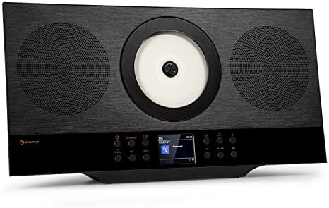 auna Silver Star Swing Chaîne compacte Verticale - Chaîne stéréo Internet, Radio Dab+ avec Tuner FM, Lecteur CD, Bluetooth, MP3, Connexion USB, AUX, télécommande Incluse, Noir
 Avis, Fiche Technique et Prix au Maroc