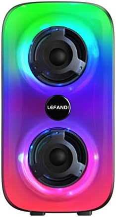 LEFANDI Enceinte Bluetooth Portable, Haut Parleur Bluetooth sans Fil Maison, Extérieur Enceinte avec Lumières LED, Stéréo, TWS, Radio FM, USB, Carte TF, pour Ordinateur, Tablette, Smartphones
 Avis, Fiche Technique et Prix au Maroc