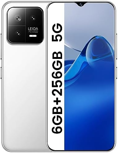 VIQEE M13Pro Unlocked Cell Phone, 6.7" HD Screen Unlocked Phones, 6+256GB Dual SIM Android 13 Smartphone with 256G Memory Card, Fingerprint Lock & Face ID, Long Battery Life (White) Fiche Technique et Prix au Maroc