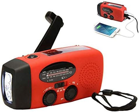 Eeneme Radio dynamo solaire à manivelle 2000 mAh FM / MW, radios solaires d'urgence avec 3 lampes de poche LED, batterie externe, chargeur de smartphone
 Avis, Fiche Technique et Prix au Maroc