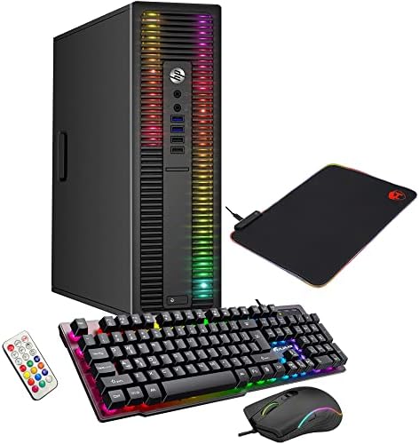 Ordinateur de bureau HP ProDesk RGB Lights Intel Core i5 4570 3,2 GHz 8 Go de RAM 256 Go SSD Win 10 Pro WiFi, clavier et souris pour PC de jeu (renouvelé)
 Fiche Technique et Prix au Maroc
