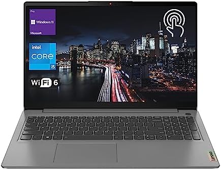 Ordinateur portable Lenovo IdeaPad 3, écran tactile FHD 15,6", processeur Intel Core i5-1135G7, 20 Go de RAM, SSD 1 To, Wi-Fi 6, lecteur de carte SD, HDMI, webcam, Windows 11 Pro, gris
 Fiche Technique et Prix au Maroc