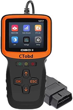 CTobd V317 obd2 Scanner outil de diagnostic outils d'analyse de véhicules professionnels lecteur de code de voyant d'avertissement de défaut de moteur de contrôle de voiture avec réinitialisation claire pour toutes les voitures de protocole OBD ii EOBD automobile
 Fiche Technique et Prix au Maroc