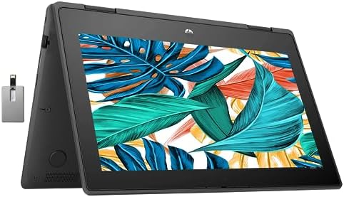 Ordinateur portable HP 2022 ProBook x360 11,6" HD à écran tactile 2-en-1, Intel Celeron N5100 Quad-core, 4 Go de RAM LPDDR4, 64 Go de stockage eMMC, webcam HD, Windows 10 Pro, noir.
 Fiche Technique et Prix au Maroc