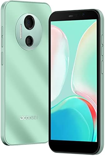 DOOGEE X97 Android 12 Smartphone, écran HD 6,0", deux téléphones Android débloqués 4G, double caméra AI, trois emplacements pour cartes, batterie 4200 mAh, téléphones débloqués 3 Go + 16 Go, téléphone déverrouillé par reconnaissance faciale - Vert
 Fiche Technique et Prix au Maroc