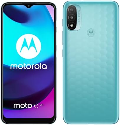 Motorola Moto e20 Dual-SIM 32 Go ROM + 2 Go de RAM (GSM uniquement | Pas de CDMA) Smartphone 4G/LTE débloqué en usine (bleu côtier) – Version internationale
 Fiche Technique et Prix au Maroc