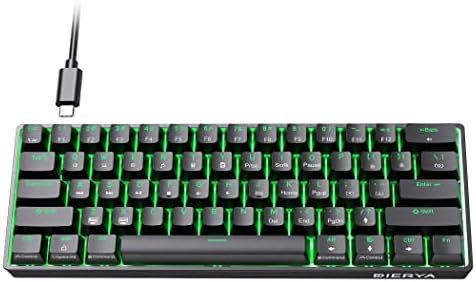 DIERYA DK61SE Clavier de jeu mécanique 60 % 61 touches anti-ghosting, rétroéclairage LED, USB-C amovible, mini clavier filaire ultra compact avec interrupteur linéaire rouge pour ordinateur portable Windows, PC Gamer, dactylographe
Avis,  Fiche Technique et Prix au Maroc