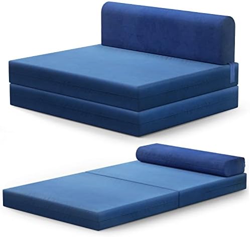 MOHOPE Canapé-lit rabattable de 91,4 cm, chaise longue pour invités, canapé de sol convertible, rembourré en mousse, pour salon, chambre à coucher, 182,8 x 91,4 x 12,4 cm (velours floqué, bleu marine)
Avis,  Fiche Technique et Prix au Maroc