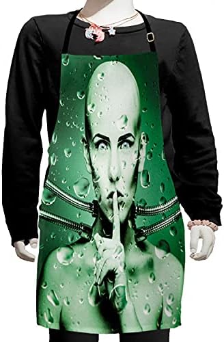 Ambesonne Tablier Futuriste, Fille Robot avec Câbles dans un Design Sous-Marin en Verre Imprimé, Petit Tablier Bavoir avec Attaches Ajustables pour la Peinture de Cuisson, Petite Taille, Vert Vert
 Avis, Fiche Technique et Prix au Maroc