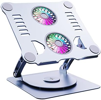 YICOSUN Support de refroidissement pour ordinateur portable, rotation à 360 degrés, support ergonomique et réglable en aluminium pour ordinateur portable, support d'ordinateur pliable, support antidérapant pour ordinateur portable, compatible avec les ordinateurs portables de 9 à 15,6 pouces (gris)
 Fiche Technique et Prix au Maroc