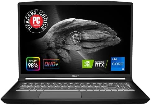 Ordinateur portable de création de contenu MSI Creator M16 16" : Intel Core i7-12650H RTX 3060 32 Go 1 To NVMe SSD, QHD+ 16:10 60 Hz 100 % DCI-P3, 180 degrés Lay-Flat, Cooler Boost Trinity+, Win 11 Home : Noir A12UEV- 468
 Fiche Technique et Prix au Maroc