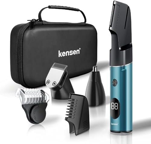 kensen Tondeuse Corps Homme, 4 en 1 Partie Intime, Précision Étanche IPX7 Wet&Dry Rechargeable Avec Coupe-poil de nez et Coupe-cheveux pour barbe Aisselles Dos
 Avis, Fiche Technique et Prix au Maroc