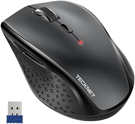 TECKNET Souris sans fil, souris d'ordinateur USB 2,4 G avec 6 niveaux réglables 3200 DPI, batterie de 30 mois, poignées ergonomiques, 6 boutons portables pour PC, Chromebook, Mac – Gris
Avis,  Fiche Technique et Prix au Maroc
