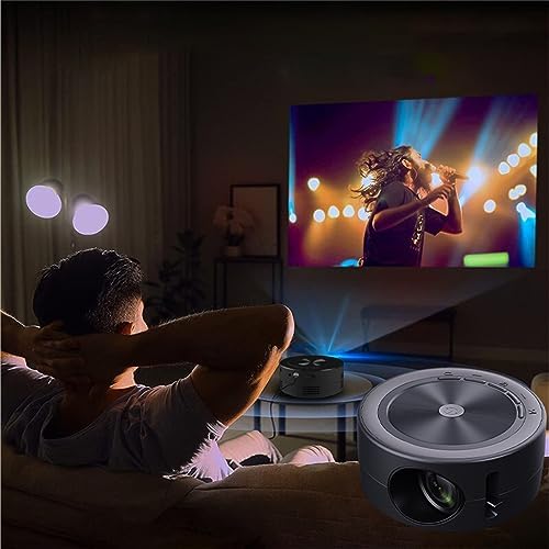 Mini Projector, 1080P Full HD Supported Outdoor Projector, Portable Projector, Outdoor Movie Projector Home Movie LED Video Projector, Movie Projector with USB Interface and Remote Control Fiche Technique et Prix au Maroc