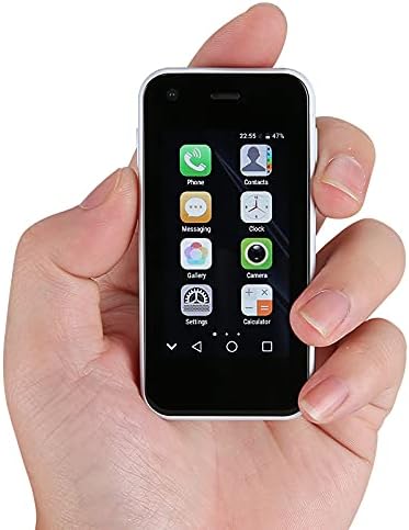 Sudroid Mini Smartphone débloqué, 2,5 pouces, le plus petit téléphone portable au monde, réseau 3G Premium, téléphone pour enfant Quad Core, petit téléphone (blanc)
 Fiche Technique et Prix au Maroc