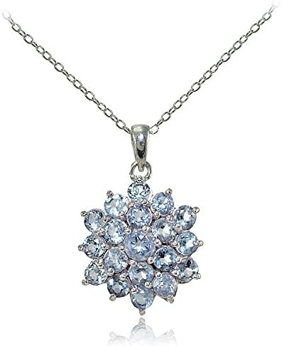 Ice Gems Collier en argent sterling avec pierres précieuses véritables ou créées avec chaîne de 45,7 cm
Avis,  Fiche Technique et Prix au Maroc