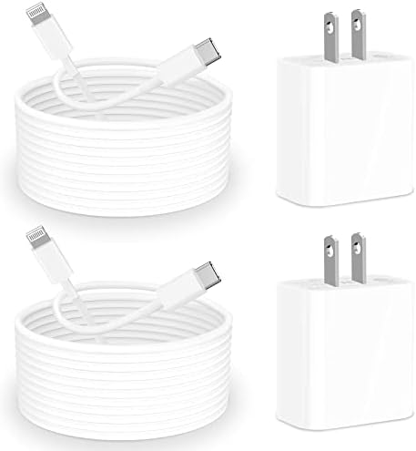 [Apple MFi Certified] LANWK Lot de 2 chargeurs rapides pour iPhone 14 20 W USB-C PD Smart Power avec 2 cordons de synchronisation de charge rapide Type-C vers Lightning de 1,8 m pour iPhone 13 12 11 Pro/XS/X/SE/iPad/AirPods
 Fiche Technique et Prix au Maroc