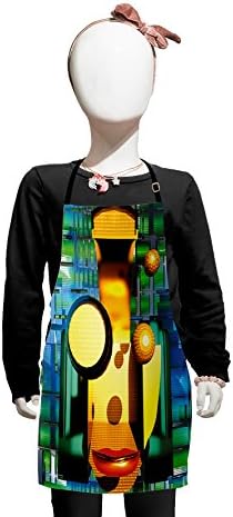 Lunarable Tablier insolite, machine artificielle au design bizarre Cyborg et technologie de science-fiction virtuelle de robot organique, petit tablier avec attaches réglables pour la peinture de pâtisserie, petite taille, multicolore
 Avis, Fiche Technique et Prix au Maroc