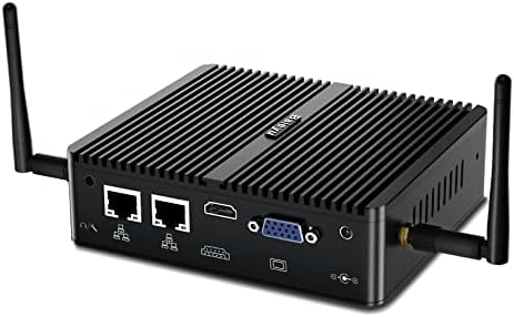 Mini PC de bureau sans ventilateur, mini PC sans ventilateur Windows 10 Pro, mini ordinateur Celeron J4125 4 cœurs, 4 Go de RAM DDR4 64 Go SSD, 2 LAN HDMI/VGA, double WiFi 2.4/5G, BT 4.0
 Fiche Technique et Prix au Maroc