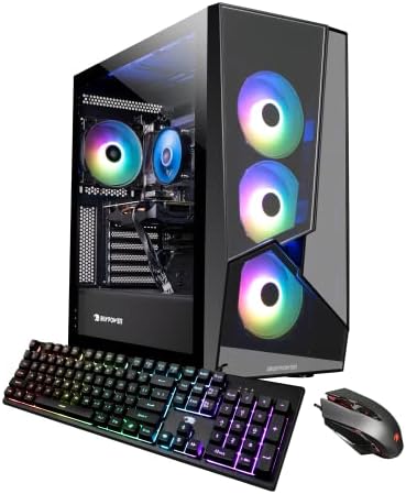 iBUYPOWER Pro Gaming PC Ordinateur de bureau SlateMR 215a (AMD Ryzen 5 5600G 3,9 GHz, AMD Radeon RX 6600XT 8 Go, 16 Go DDR4, 480 Go SSD, WiFi Ready, Windows 11 Home)
 Fiche Technique et Prix au Maroc